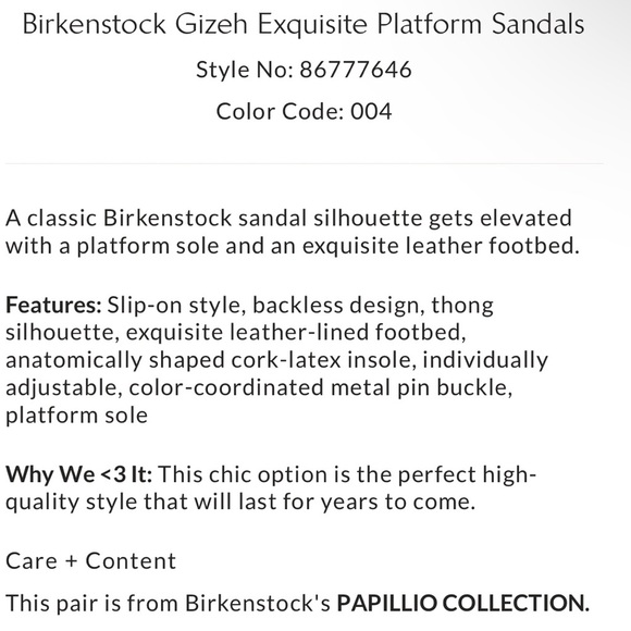 Birkenstock Gizeh Exquisite Platform Sandals Size 6 NWT - Picture 5 of 14